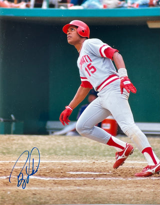 Barry Larkin Autographed 8x10 Baseball Photo (Beckett)