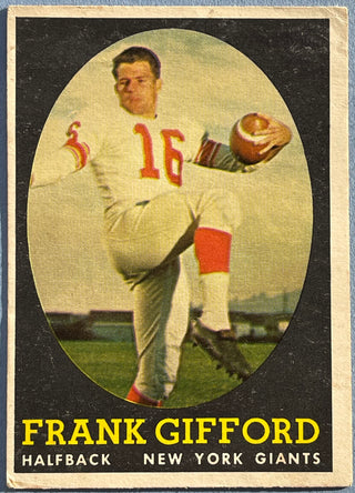 Frank Gifford 1958 Topps Football Card #73