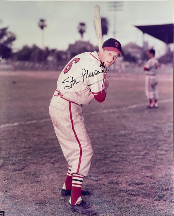 Stan Musial Autographed 8x10 Baseball Photo (Beckett)