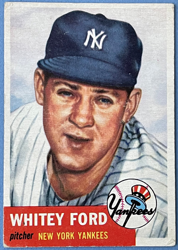 Whitey Ford 1953 Topps baseball Card #207