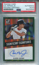 Cal Ripken Jr. Donruss Panini 2/5 Autographed Card (PSA)