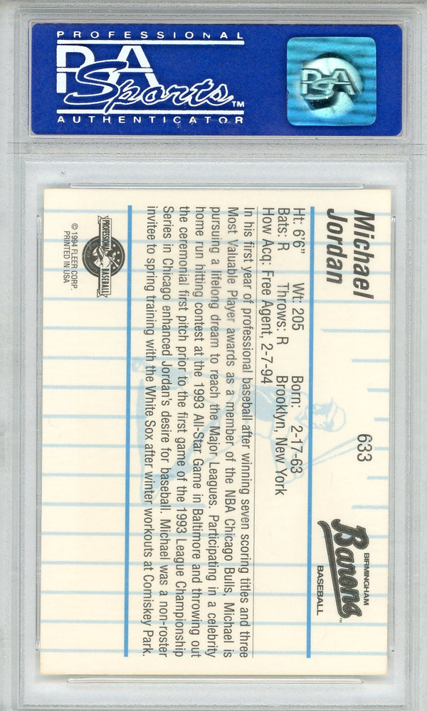 Michael Jordan 1994 Fleer Pro Cards Card #633 (PSA Mint 9)