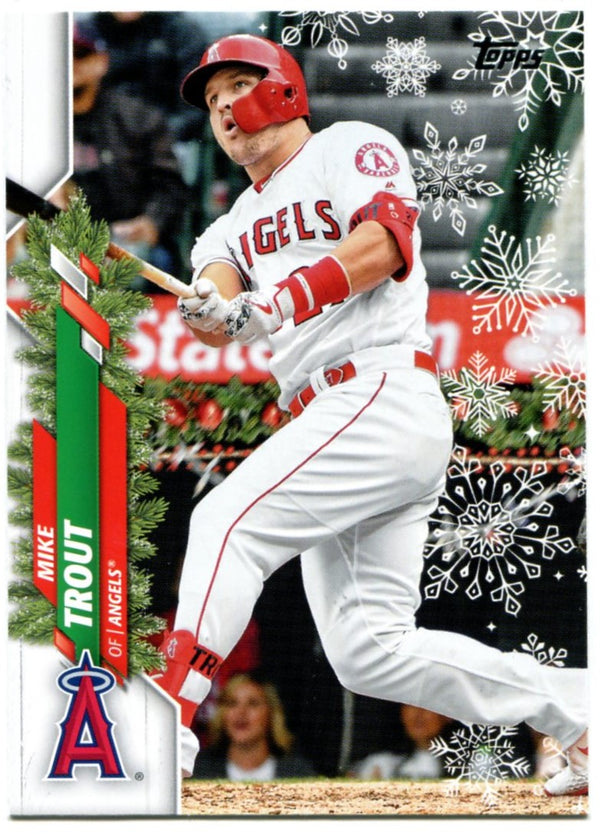 Mike Trout Topps 2020 Christmas Card