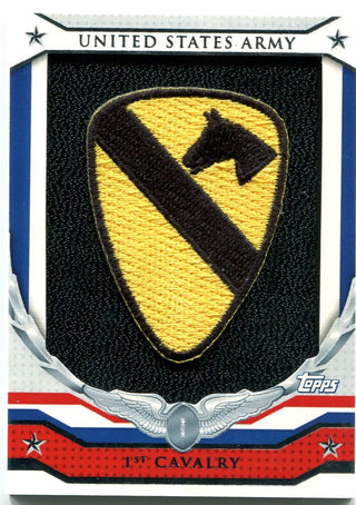 Topps United States Army 1st Cavalry First Team Patch Card #HRP-CA