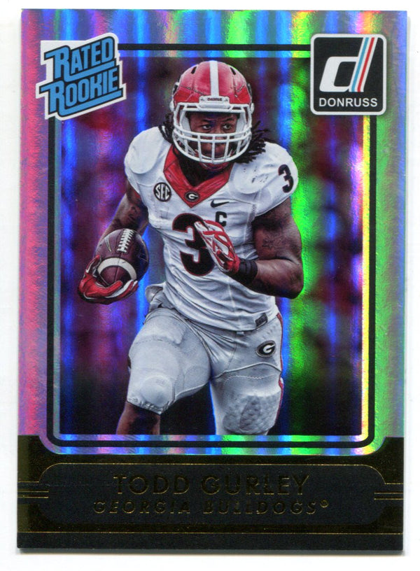 Todd Gurley football card (Georgia Bulldogs) 2015 Panini Team