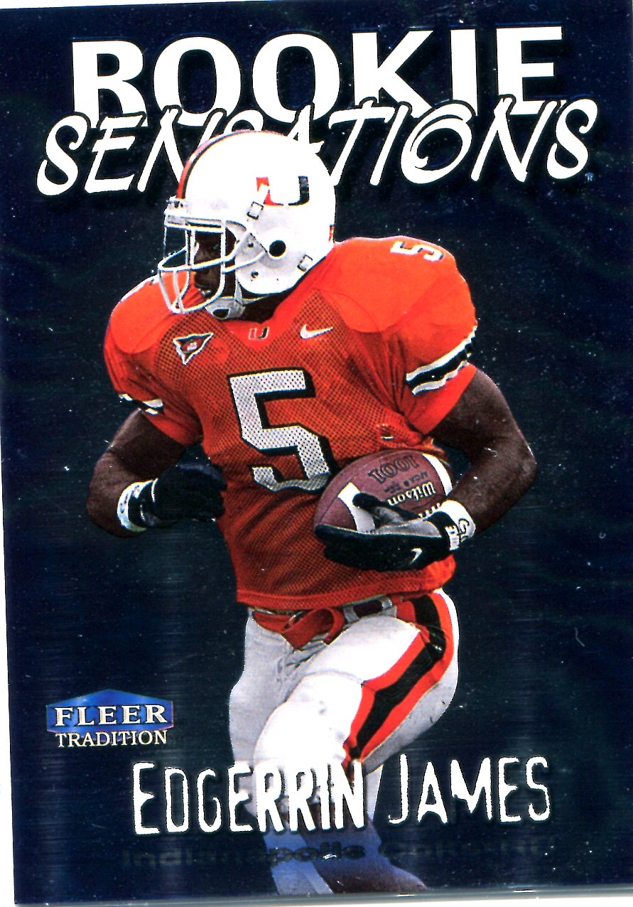 Edgerrin James Ab Routine Edgerrin James 1999 Fleer Rookie Sensations Card | Hollywood Collectibles