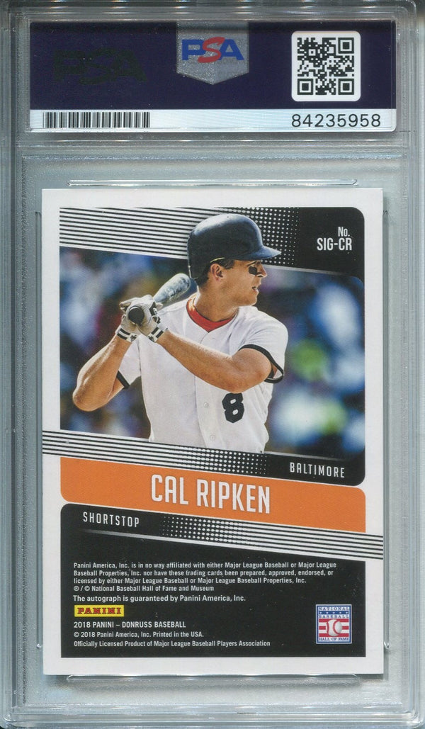 Cal Ripken Jr. Donruss Panini 2/5 Autographed Card (PSA)