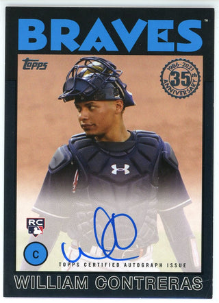 William Contreras Autographed 2021 Topps Rookie Card #86A-WIC