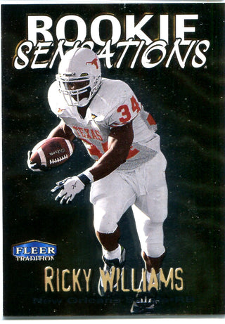 Ricky Williams 1999 Fleer Rookie Sensations Card