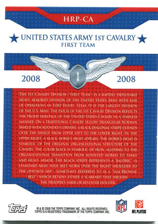 Topps United States Army 1st Cavalry First Team Patch Card #HRP-CA
