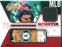 Barry Zito 2004 Fleer Game Worn Jersey Card