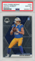 Justin Herbert 2020 Panini Mosaic Rookie Card #204 (PSA Gem Mint 10)