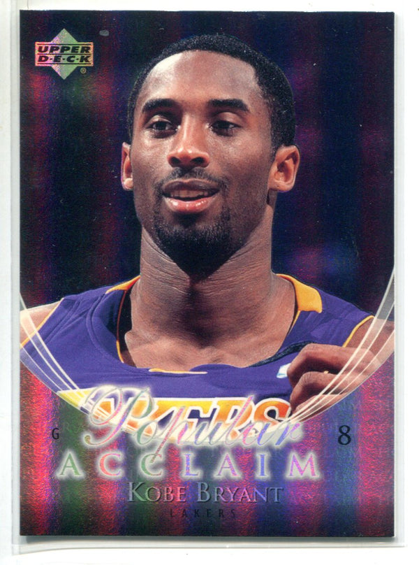 Kobe Bryant 2003 Upper Deck Popular Acclaim #PA8 Card