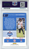 Patrick Mahomes II 2017 Panini Score NFL Draft Rookie Card #2 (PSA Gem Mint 10)