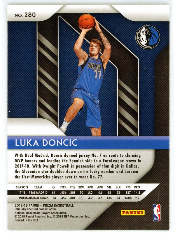 Luka Doncic 2018-19 Panini Prizm Rookie Card #280