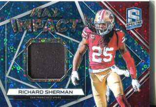 Richard Sherman 2019 Spectra Game Worn Jersey Card 22/99