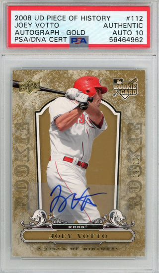 Joey Votto Autographed 2008 Upper Deck Premier Rookie Card #241