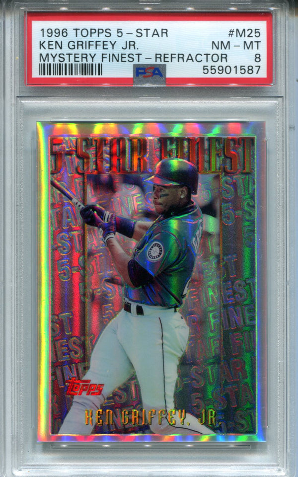 Ken Griffey Jr. 1996 Topps 5-Star Mystery Refractor #M25 PSA NM-MT