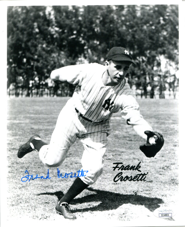 Frank Crosetti Autographed 8x10 Photo (JSA)