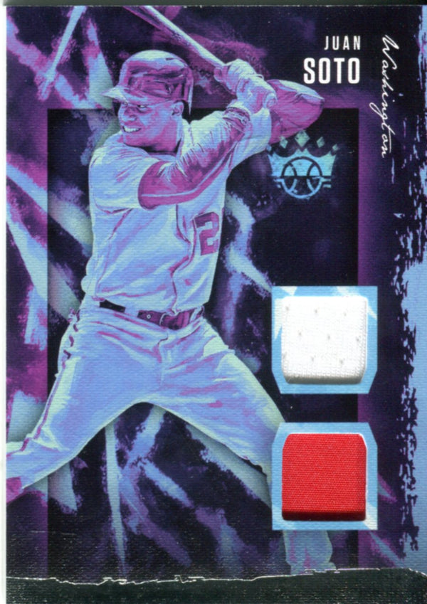 Juan Soto 2020 Diamond Kings Game Worn Jersey Card