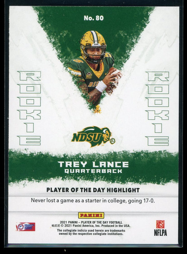 Trey Lance 2021 Panini Player of the Day Rookie Card