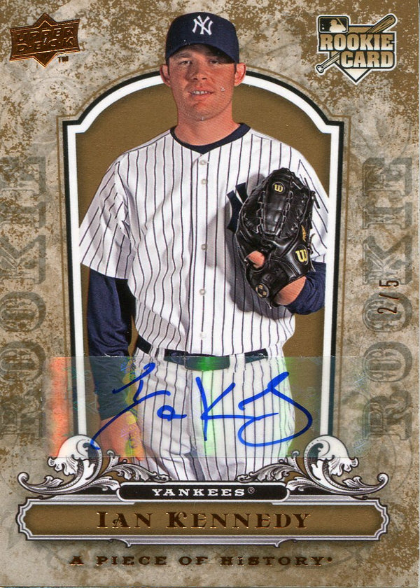 Ian Kennedy Autographed 2008 Upper Deck Rookie Card