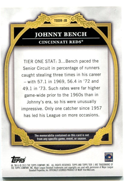  1969 Topps # 95 Johnny Bench Cincinnati Reds (Baseball