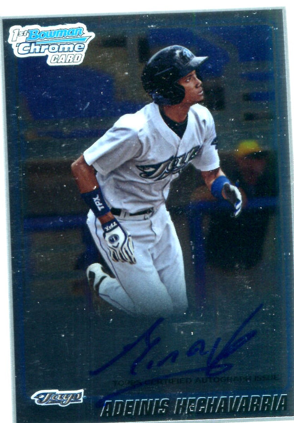Adeiny Hechavarria 2010 1st Bowman Chrome Autographed Card