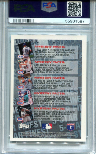 Ken Griffey Jr. 1996 Topps 5-Star Mystery Refractor #M25 PSA NM-MT 8 Card