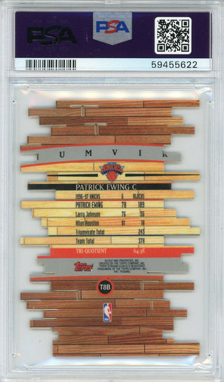 Patrick Ewing 1997 Topps Stadium Club Triumvirate Members Only Card #T8B (PSA NM-MT 8)