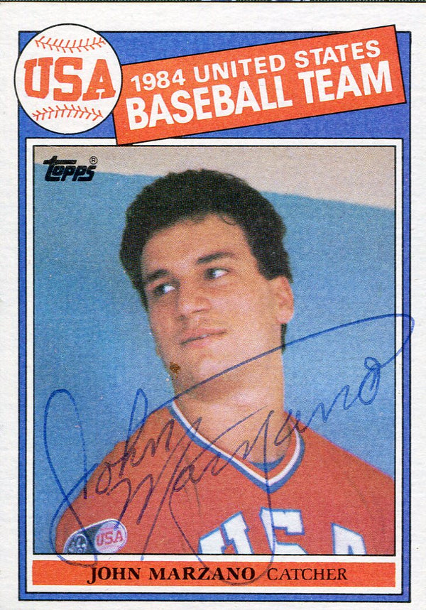 John Marzano Autographed 1985 Topps USA Baseball Card