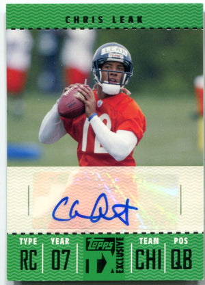 Chris Leak 2007 Topps Exclusive Autographed Rookie Card