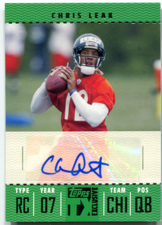 Chris Leak 2007 Topps Exclusive Autographed Rookie Card