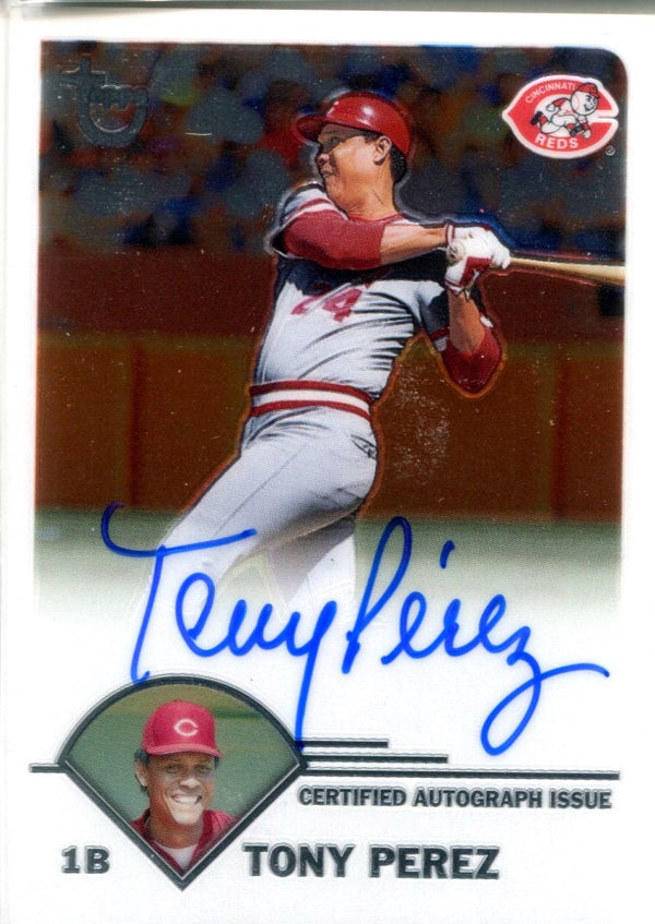 Tony Perez Autographed 2003 Topps Card