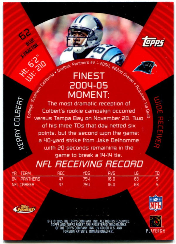 Keary Colbert Topps Finest Rookie Card
