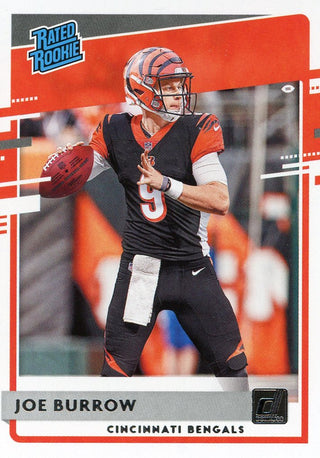 joe burrow graded card 2020 Leaf Silver Rookie #RS-04 (Gem Mint 10) Football Cards Joe Burrow |