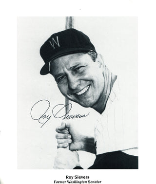 Roy Sievers Autographed B&W 8x10 Photo