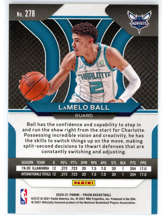 LaMelo Ball 2020-21 Panini Prizm Rookie Card #278