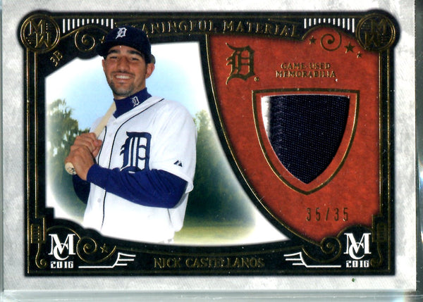 Nick Castellanos 2016 Topps Meaningful Material Game-Used Memorabilia Card #35/35