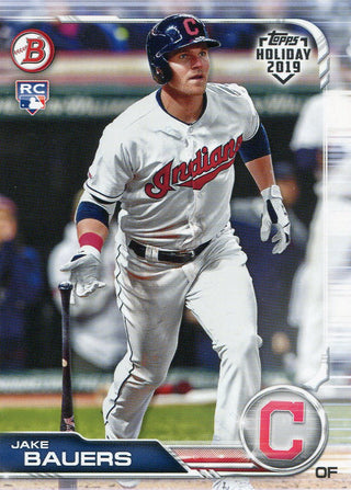 Jake Bauers 2019 Topps Holiday Bowman Rookie Card