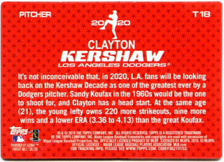 Clayton Kershaw Topps 2010 Hologram Card