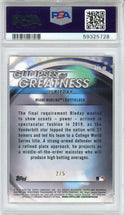 JJ Bleday 2020 Bowman Chrome Draft Glimpses of Greatness Card #GOGJB (PSA NM-MT 8)