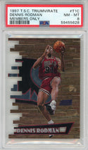 Dennis Rodman 1997 Topps Stadium Club Triumvirate Members Only Card #T1C (PSA NM-MT 8)