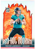 Trevor Lawrence 2021 Panini Donruss Optic Red-Hot Rookies Prizm Card #RHR-1