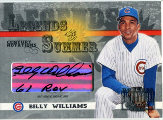 Billy Williams "61 ROY" Autographed 2003 Donruss Signature Series Card