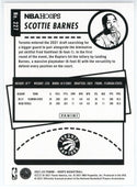 Scottie Barnes 2021-22 Panini Hoops Rookie Card #227