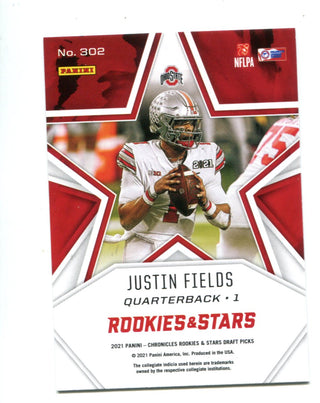 Justin Fields 2021 Panini Chronicles Rookies & Stars Draft Picks #302 RC