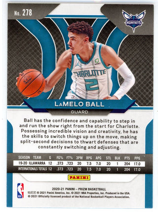 LaMelo Ball 2020-21 Panini Prizm Rookie Card #278