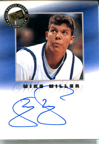 Mike Miller 2002 Press Pass Autographed Card