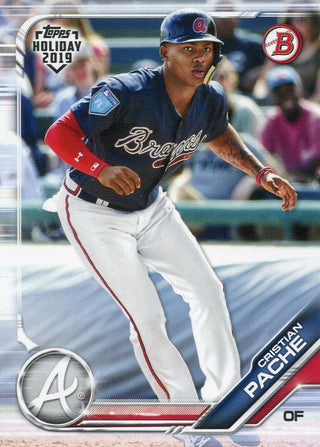 Cristian Pache 2019 Topps Holiday Bowman Rookie Card